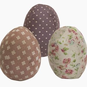 Easter Egg Vintage Look Fabric Eggs Decor Bowl Fillers Basket Cottagecore